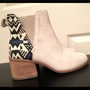 Toms - suede boots stone color